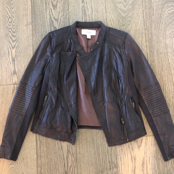 caslon leather jacket